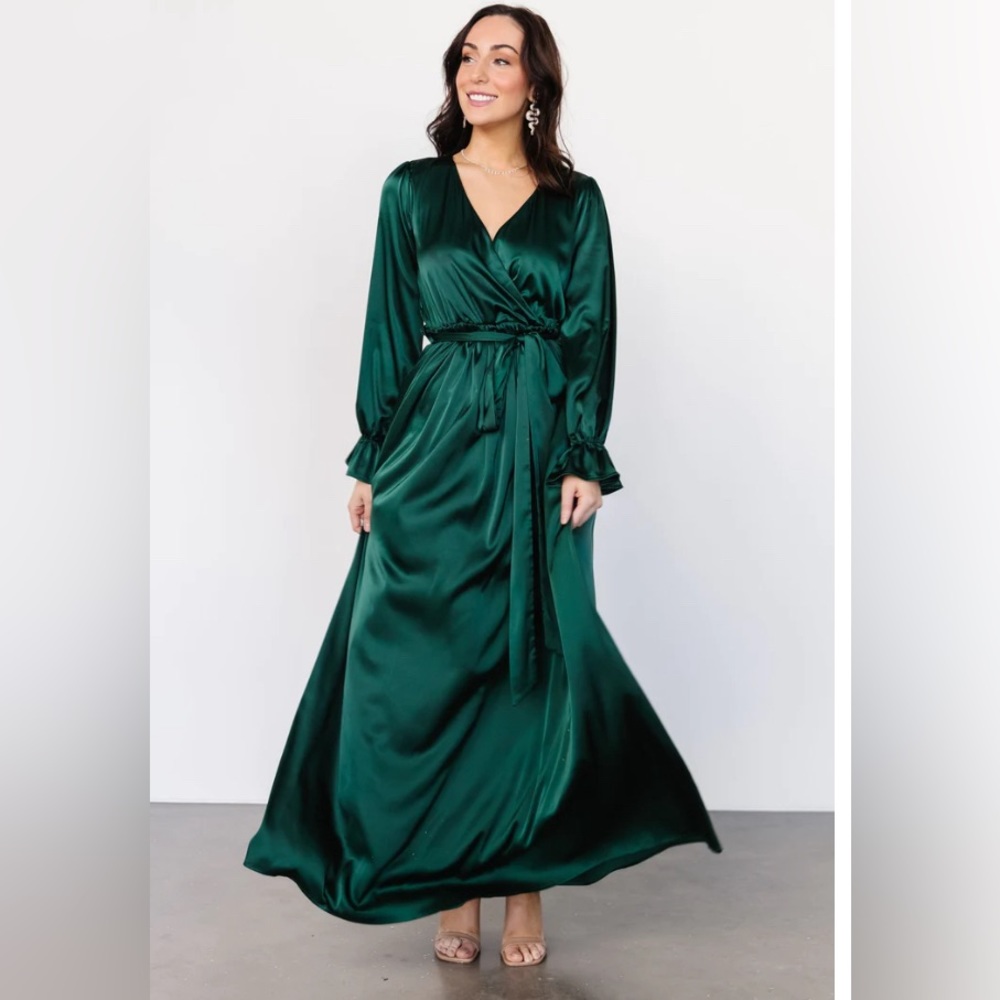 Baltic born Holly Satin Maxi Dress
